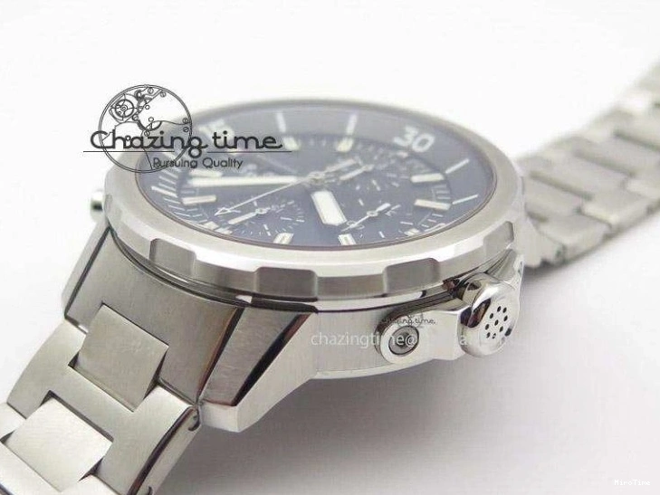 MIROTIME 0314 Classic Aquatimer Chrono IW376803 V6F 1:1 Best Edition Black Dial On SS Bracelet A 7361